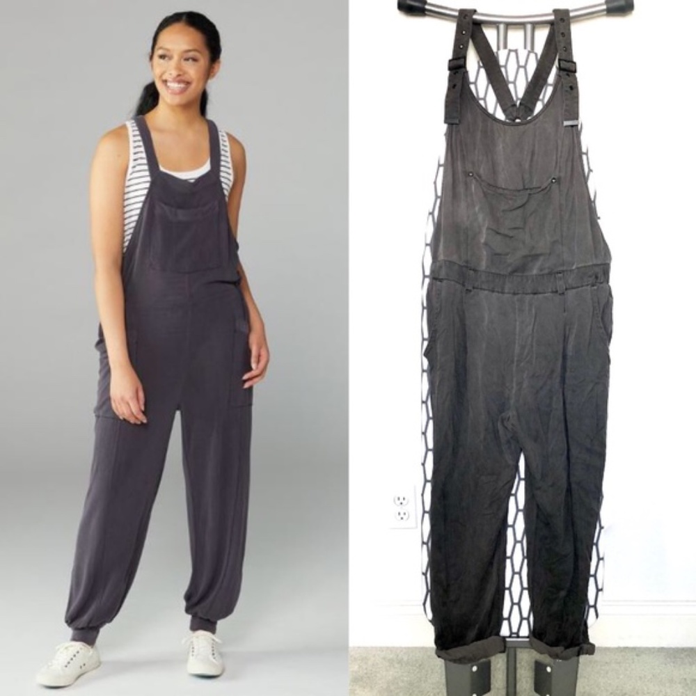 FREE PEOPLE Comfy fit Charcoal Jumpsuit - Picture 1 of 8